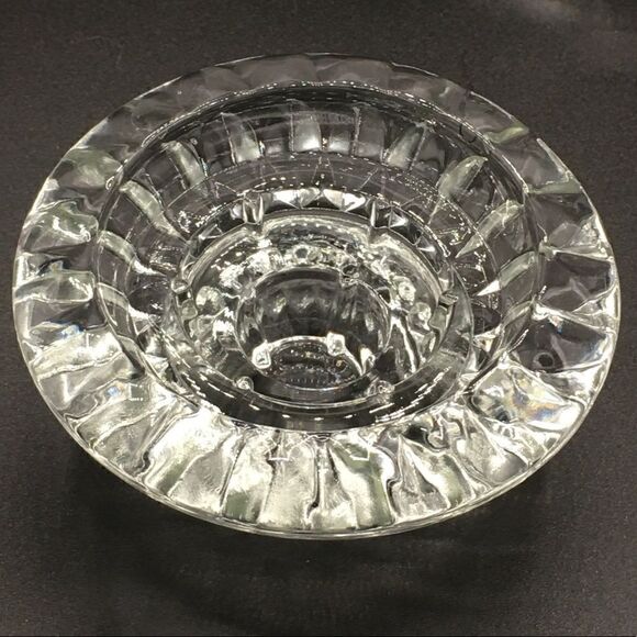 Vintage Faceted Round Crystal Taper Candle Holders - Picture 9 of 16